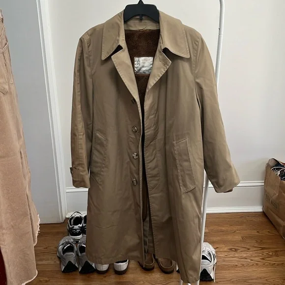 ジャケット・アウター vintage London Fog long trench coat Vintage London Fog Classic Beige Cotton Maincoats Shell